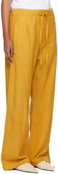 AIREI Yellow Khadi Lounge Pants