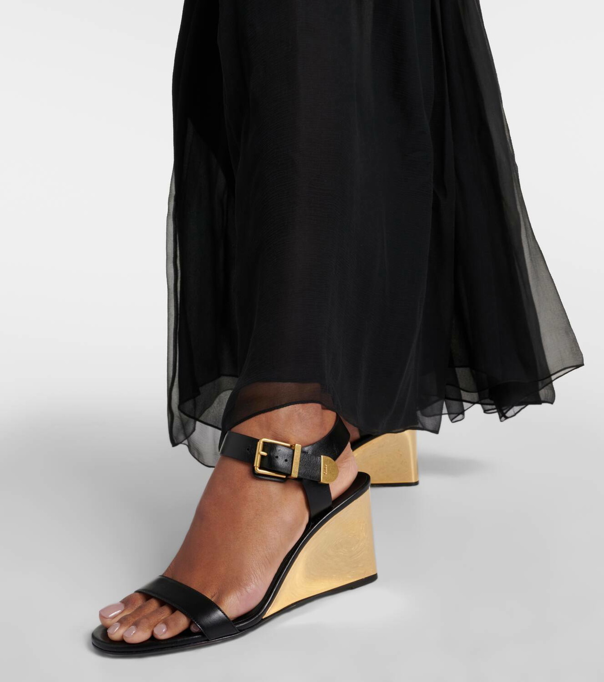 在庫わずか◆Chloe Rebecca leather sandals レザー サンダル Rebecca leather sandal Chloé Black size 38 EU in Leather