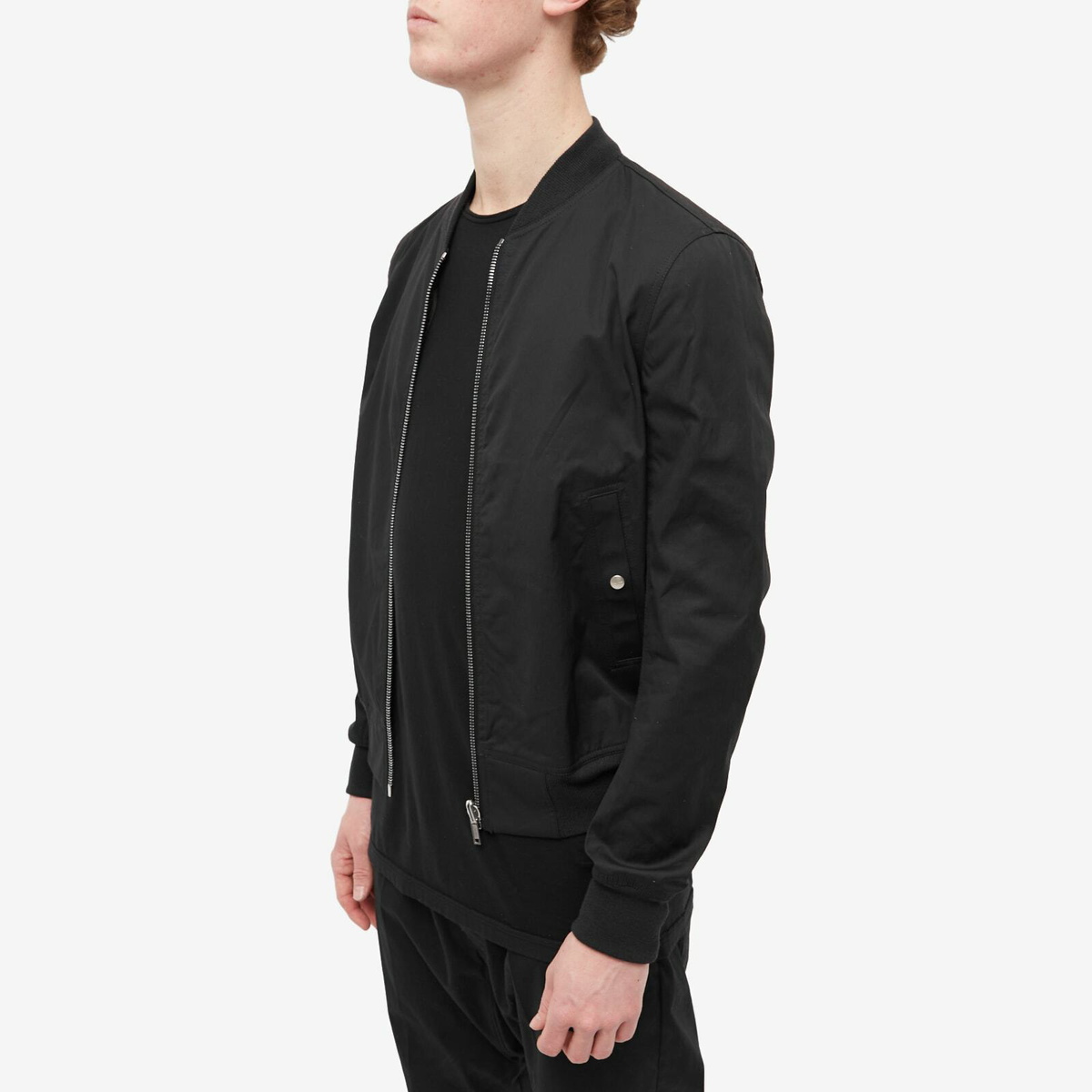 Rick Owens Men's Reversible Bomber Jacket in Black/Black Plaid