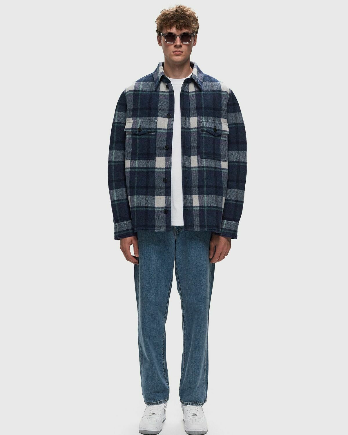 Marant Kervon Vest Blue Overshirts