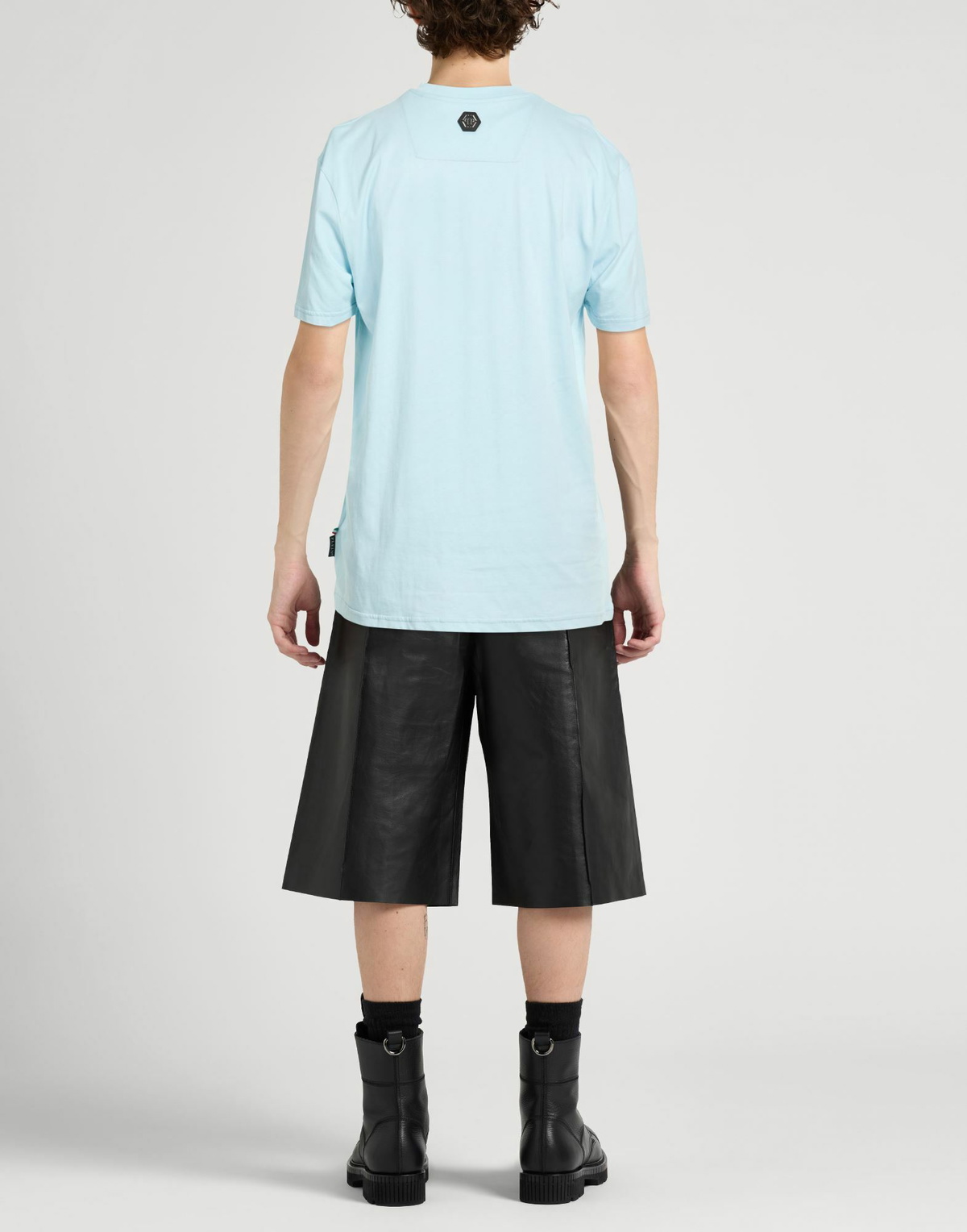 Philipp Plein Mens T-shirt Sky in Blue