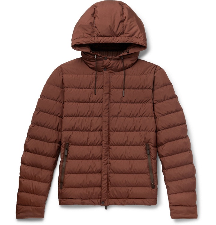 Photo: Ermenegildo Zegna - Quilted Shell Hooded Down Jacket - Red