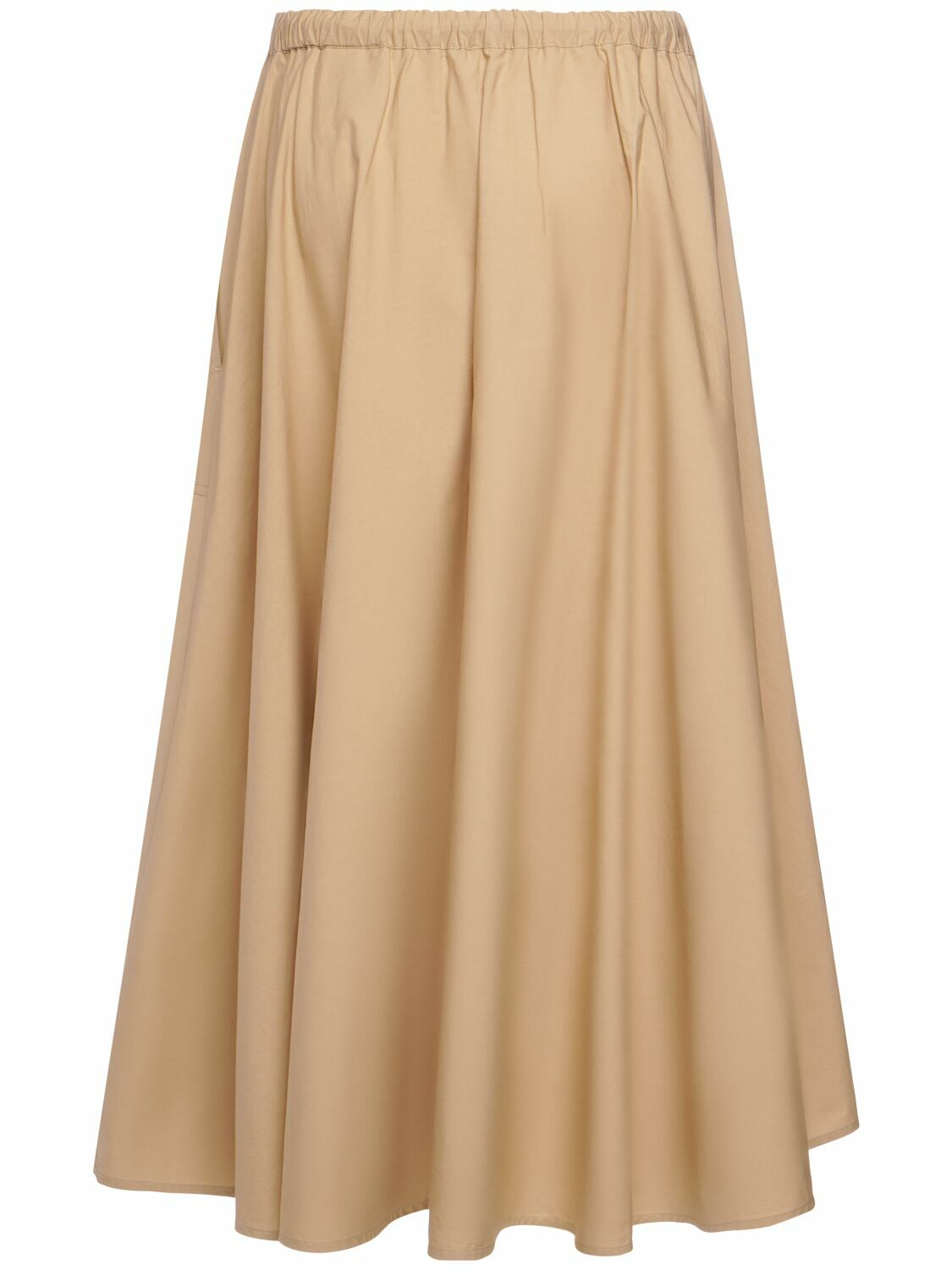 MONCLER Cotton Poplin Maxi Skirt Moncler