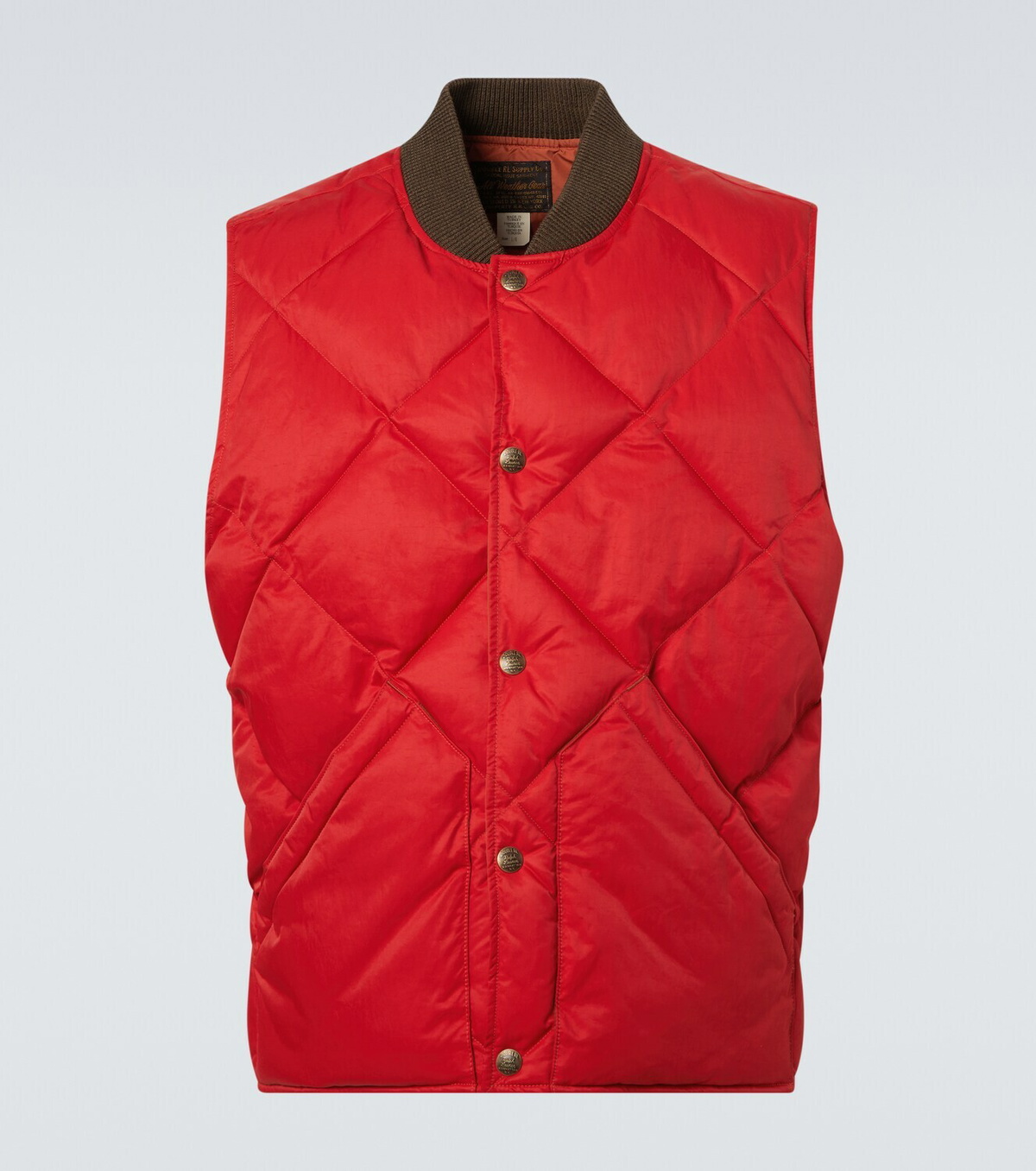 RRL Quilted twill vest