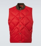 RRL Quilted twill vest