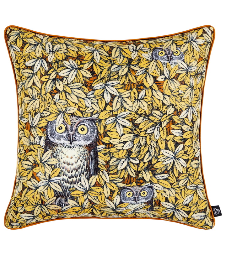 Photo: Fornasetti Civette silk and cotton-blend cushion