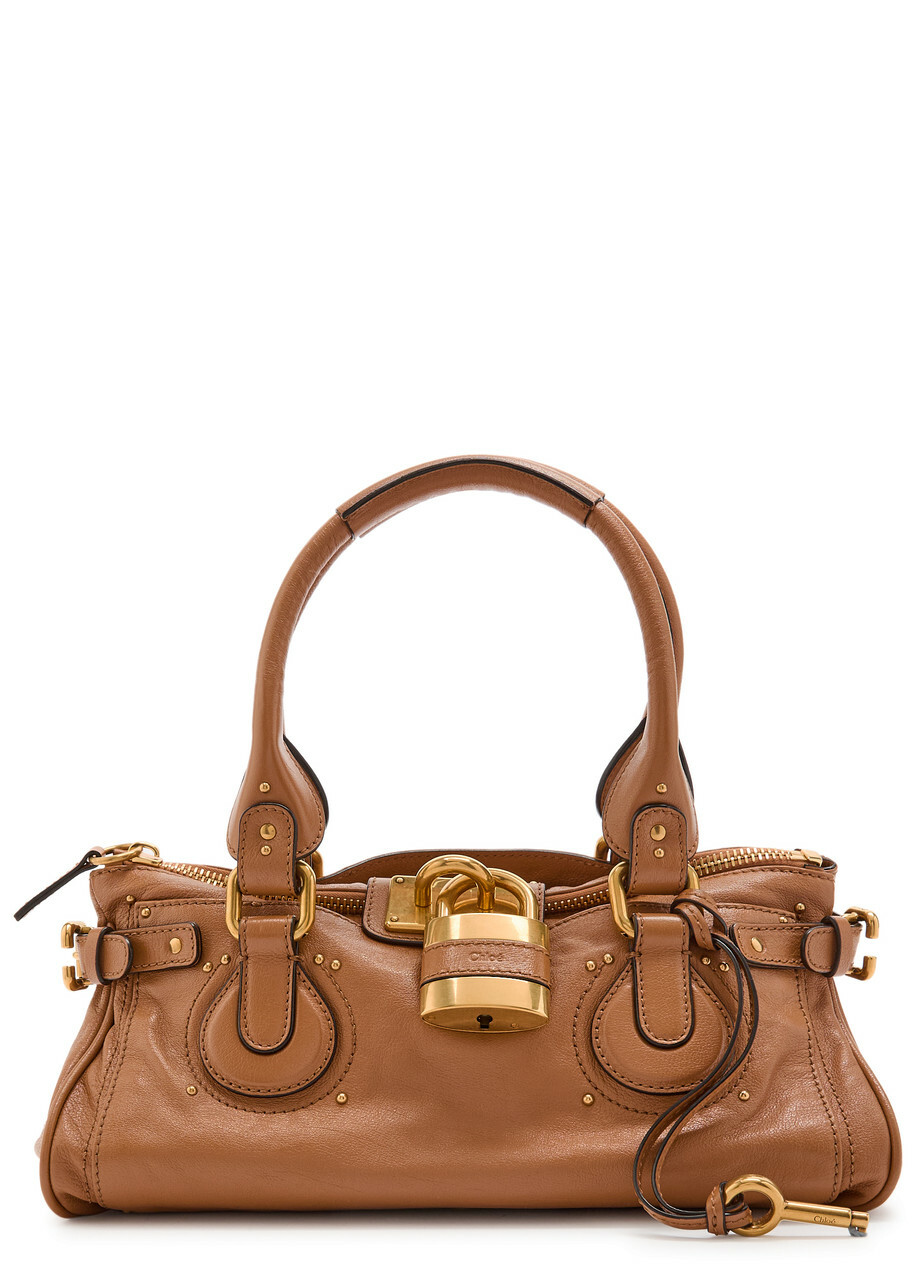 Chloe ♡ Faye 美品 ブラウン クロコ型押し フルラ クロコ型押し ハンドバッグ ダークブラウン ビジネス