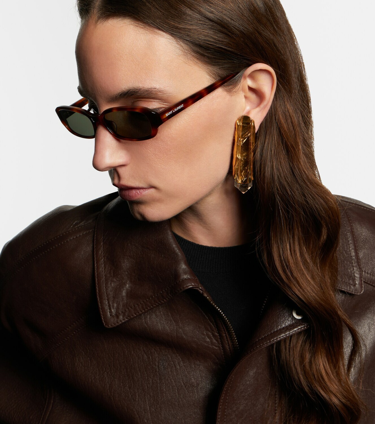 Saint Laurent SL 872 Erin rectangular sunglasses Saint Laurent display picture 2