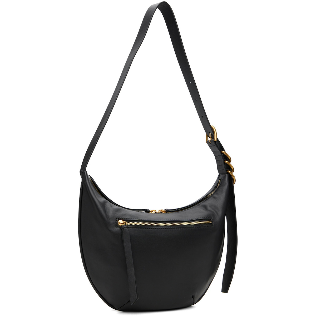 rag & bone Black Mercer Medium Leather Shoulder Bag