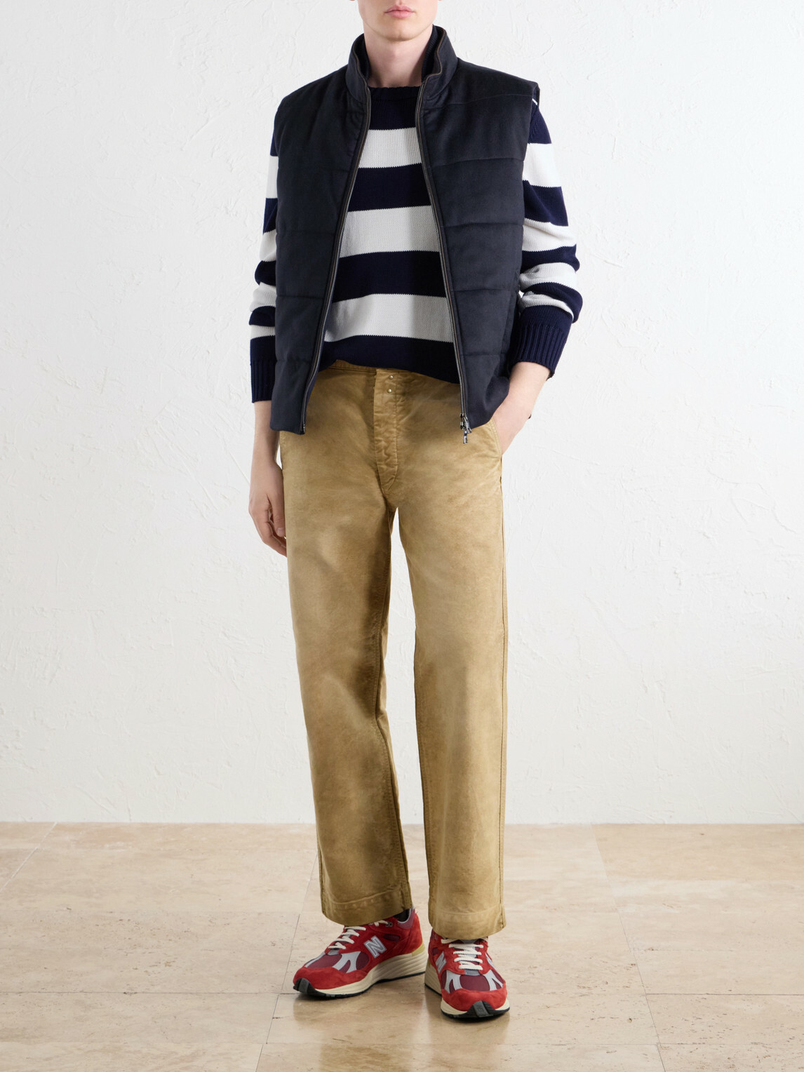 N.PEAL - Belgravia Quilted Cashmere Gilet - Blue