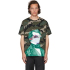 Valentino Green Undercover Edition V Face UFO Print T-Shirt