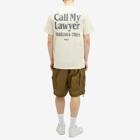 MARKET Men's Call My Lawyer T-Shirt in Ecru
