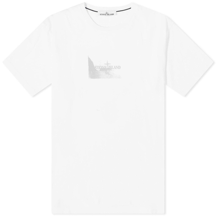Photo: Stone Island Men's Reflective Badge Print T-Shirt in White