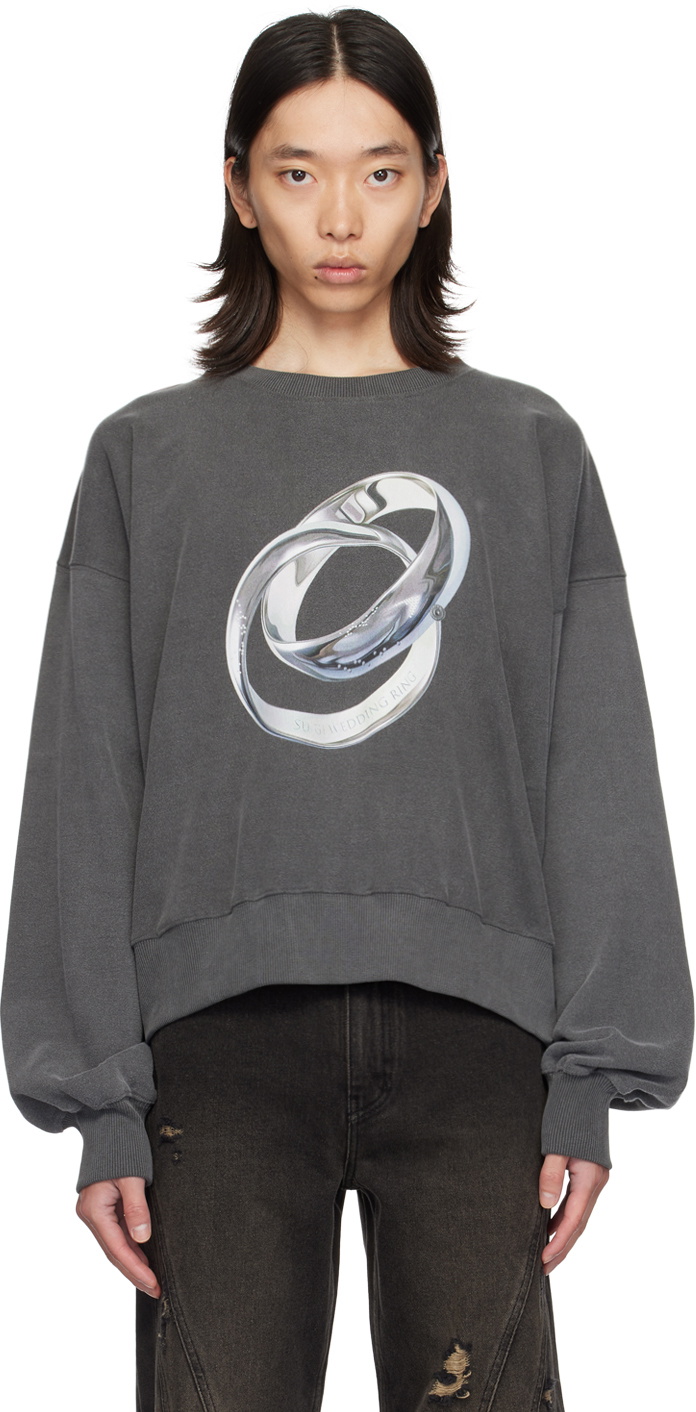 lesugiatelier Gray Ring Sweatshirt