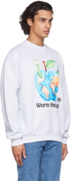 Online Ceramics Grey 'Worm Hearted' Sweatshirt