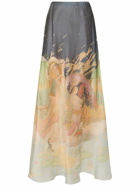 ZIMMERMANN - Lyrical Printed Silk Midi Skirt