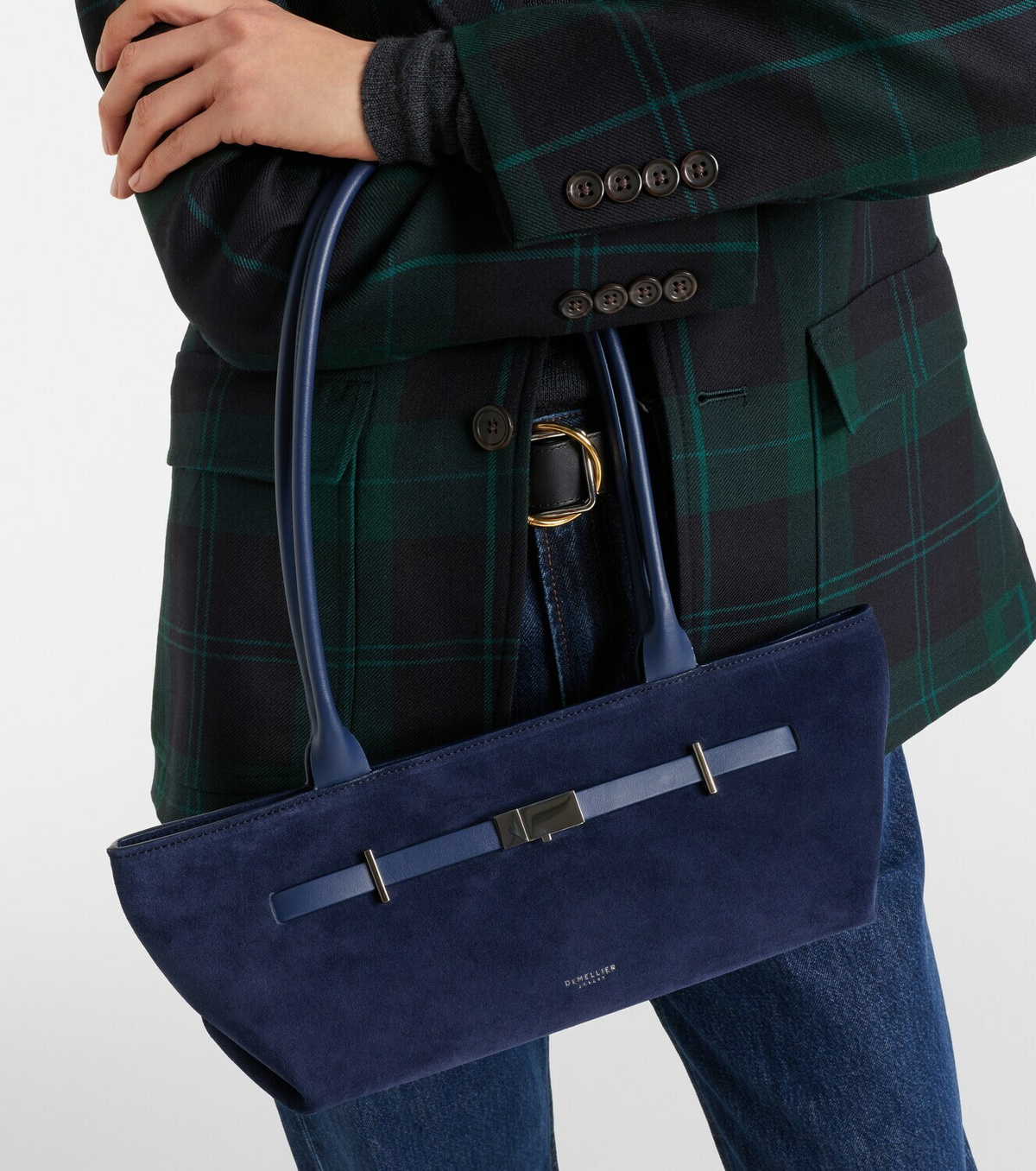 DeMellier New York suede shoulder bag