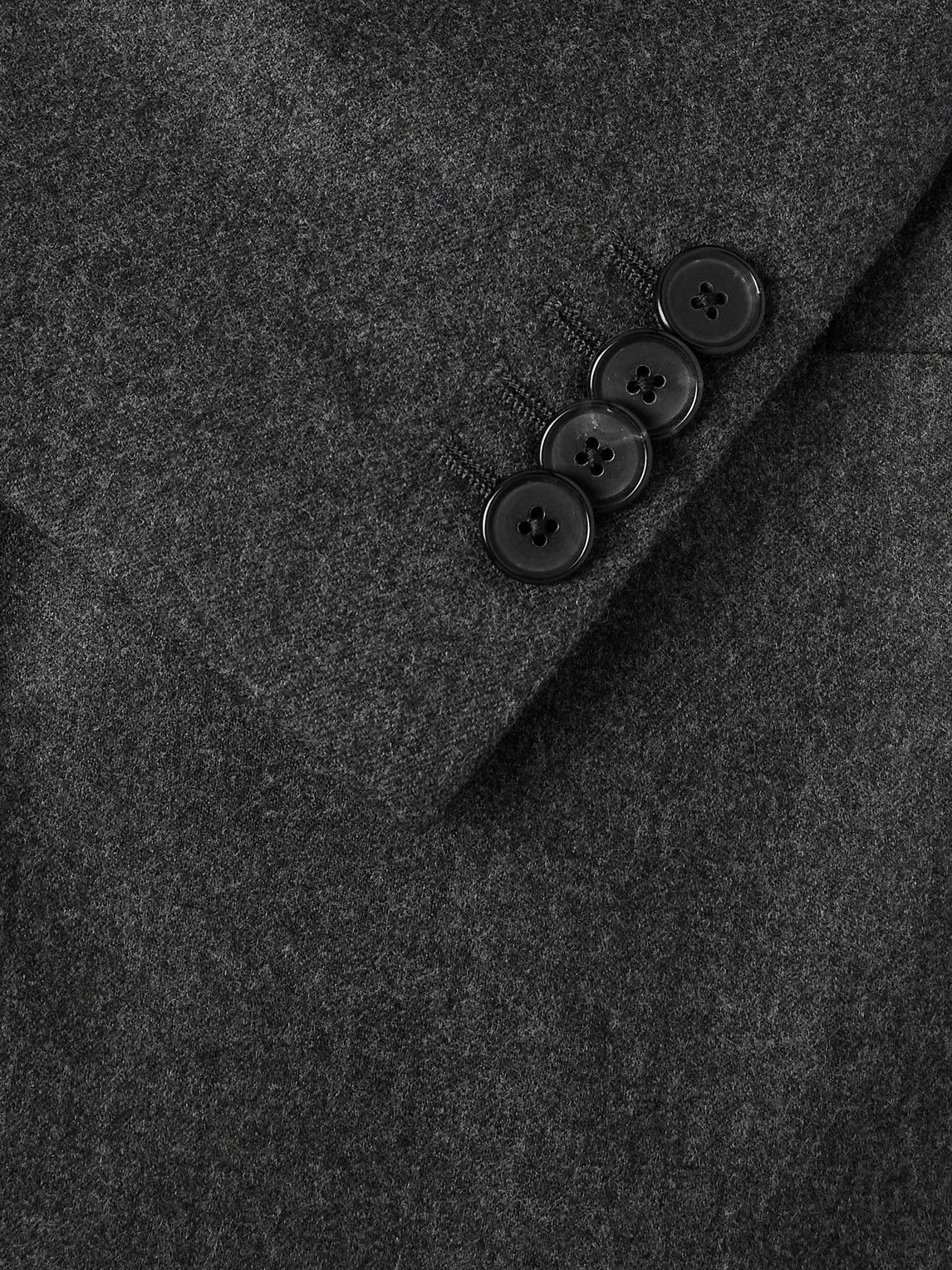 Caruso - Double-Breasted Wool Blazer - Gray