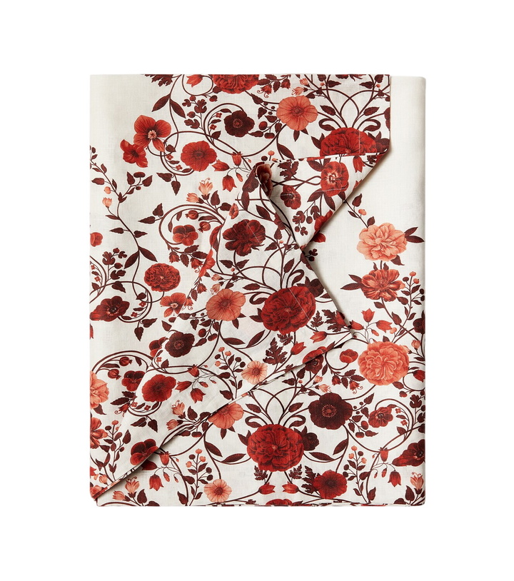 Photo: La DoubleJ Botticelli Large floral linen tablecloth