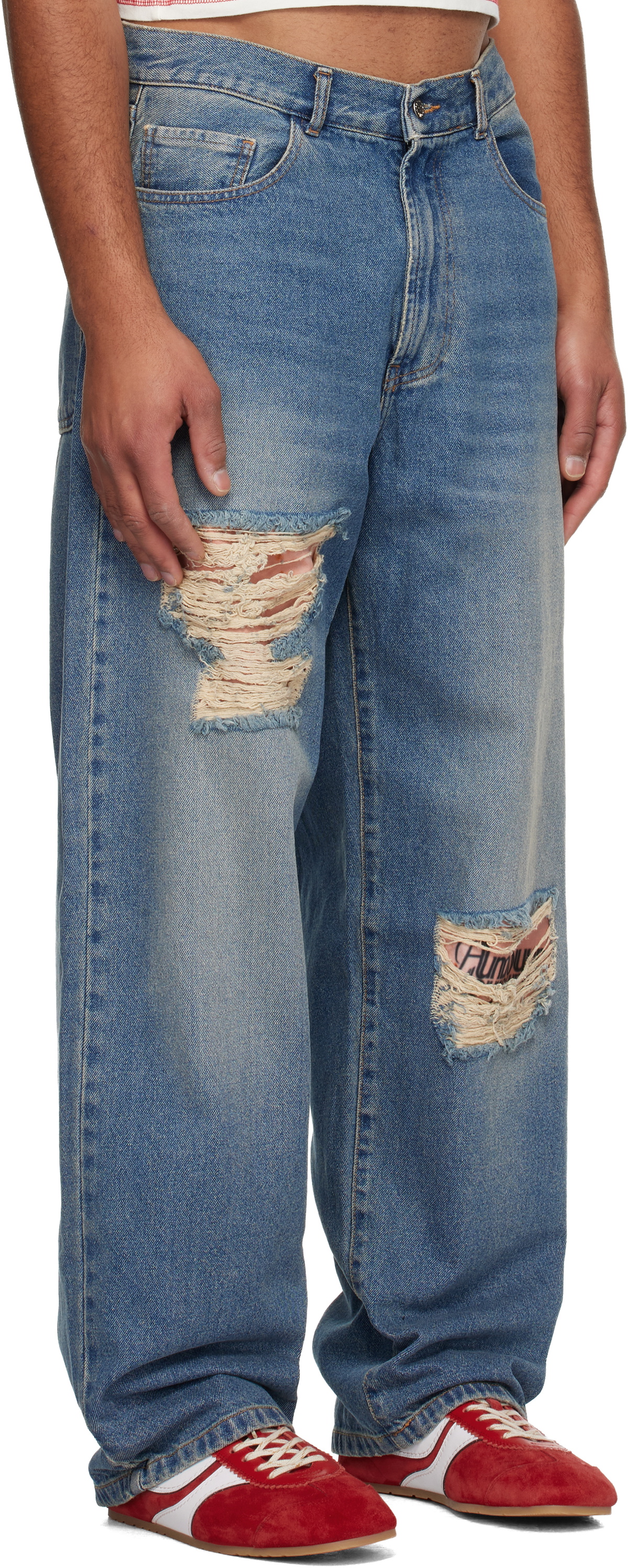 Carne Bollente Blue Tattoo Tease Jeans