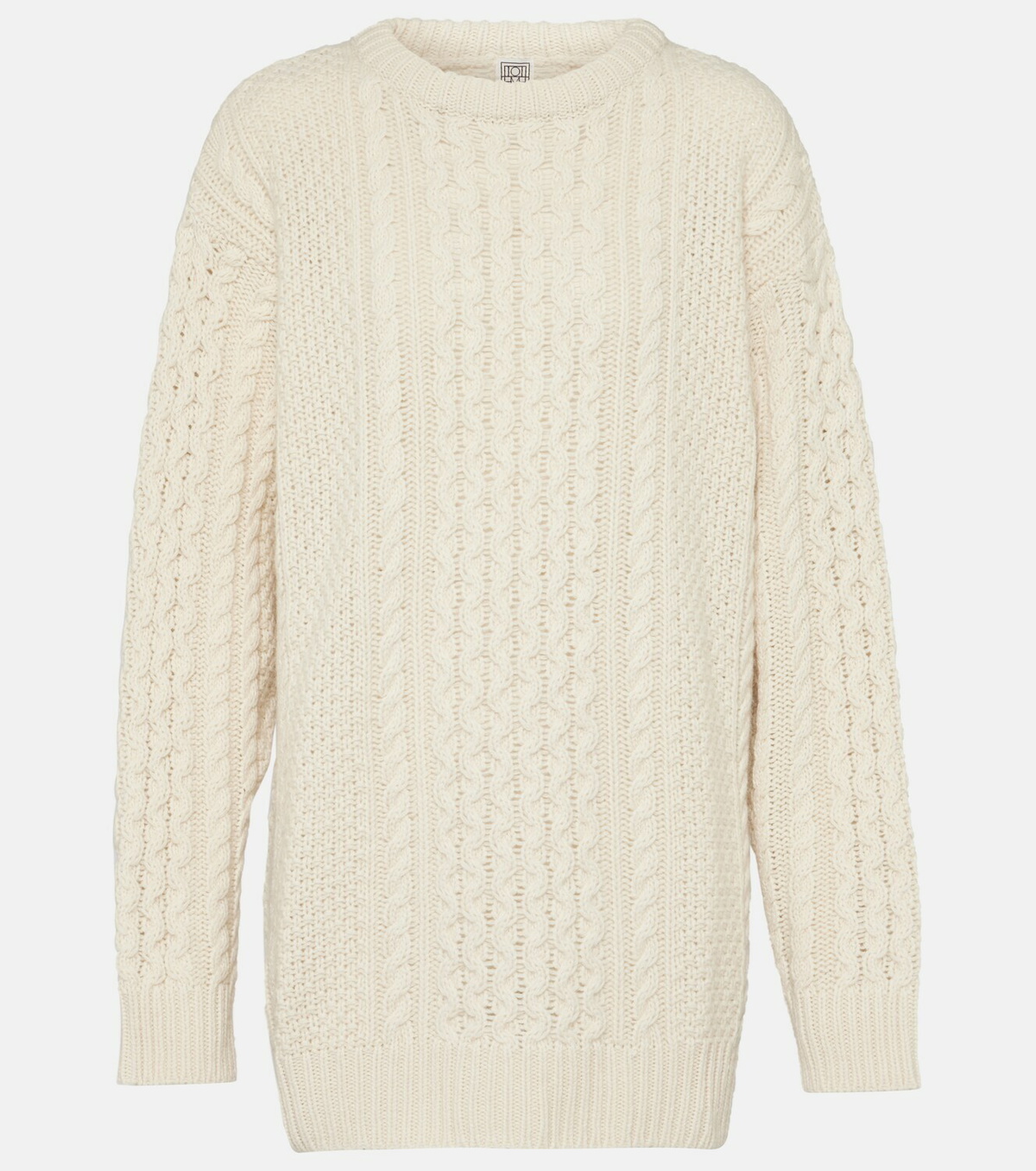 Toteme Oversized cable-knit wool sweater Toteme