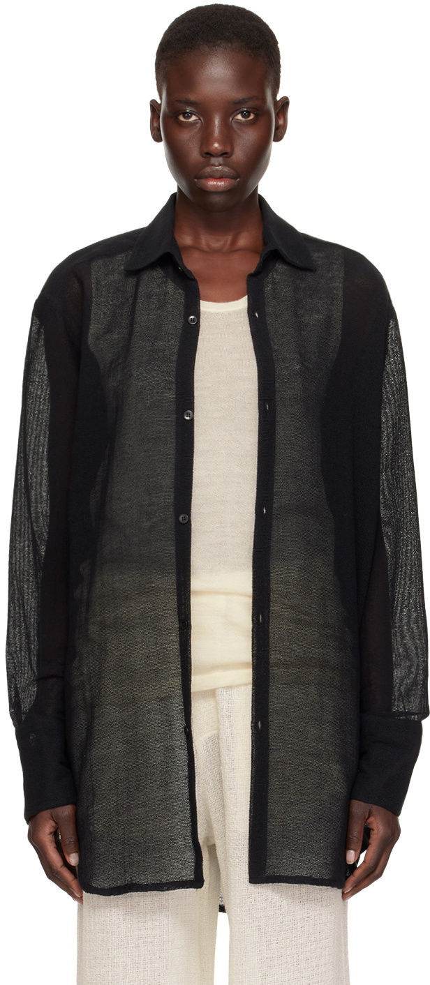 Ludovic de Saint Sernin Black Button Shirt