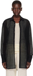 Ludovic de Saint Sernin Black Button Shirt