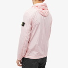 Stone Island Men's Crinkle Reps Hooded Jacket in Pink