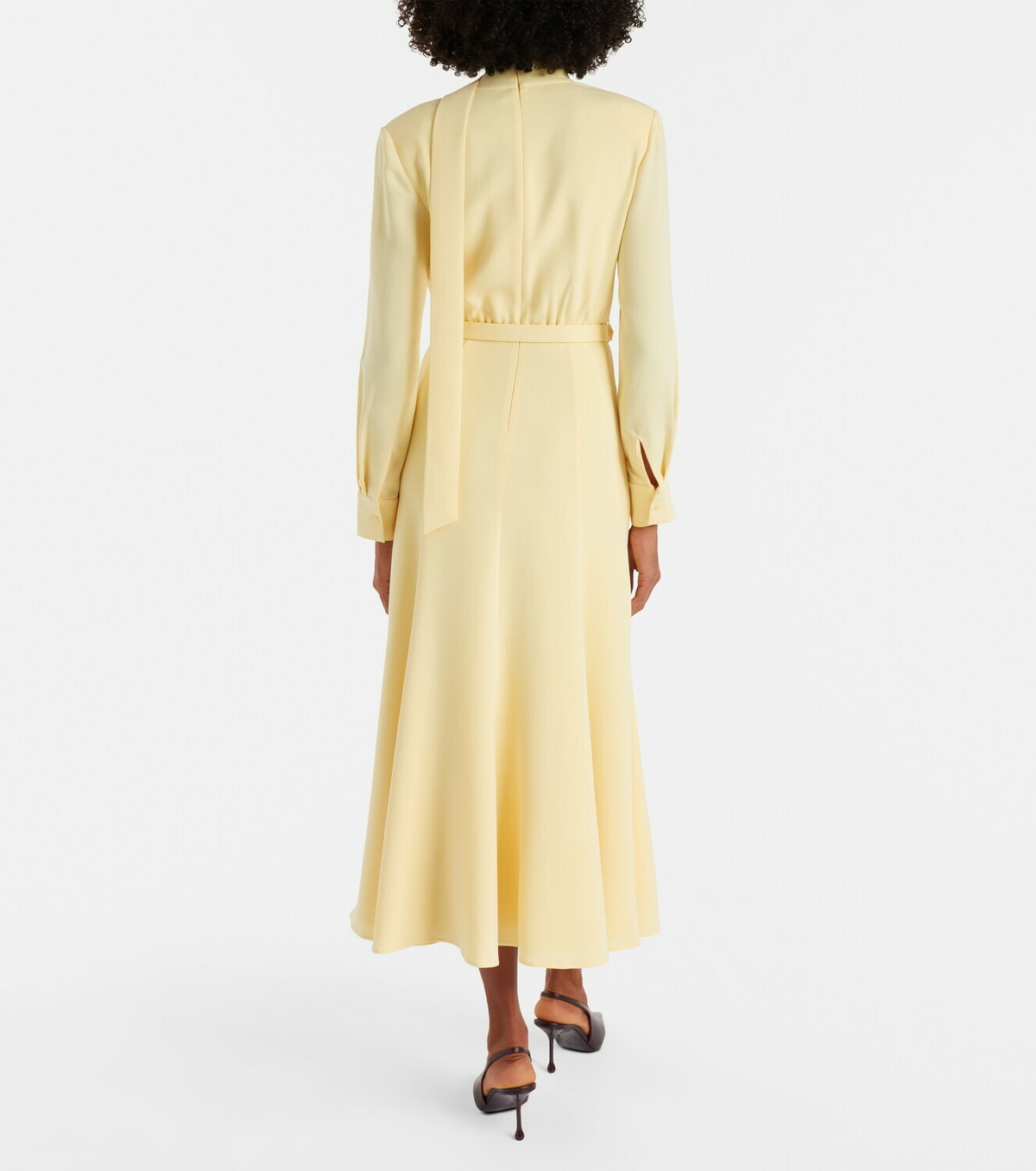 Roland Mouret Belted cady midi dress