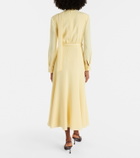 Roland Mouret Belted cady midi dress