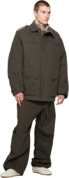Seventh Khaki Pilot Parka Coat
