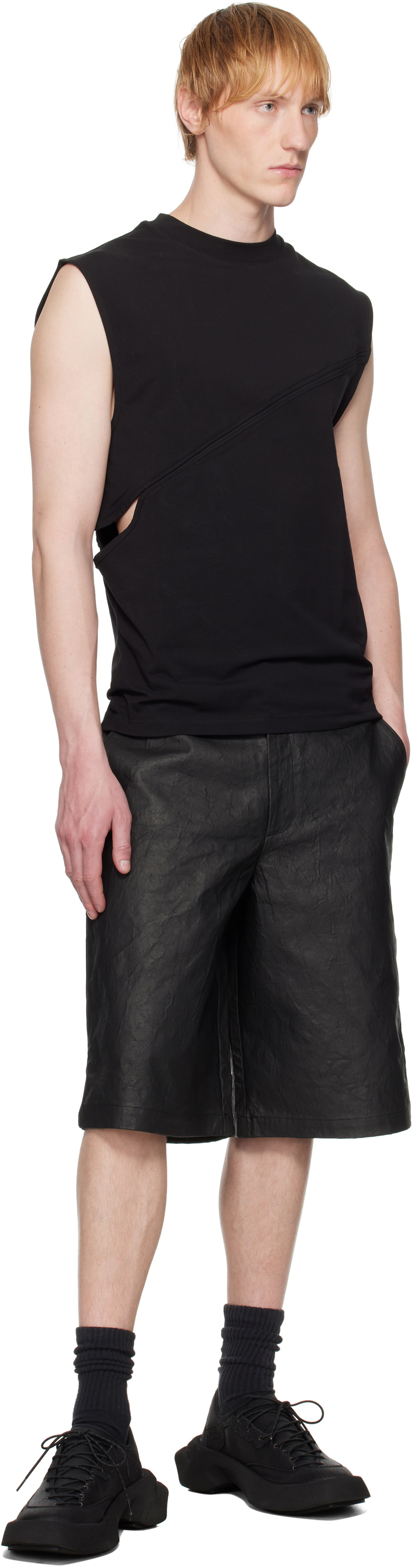 HELIOT EMIL Black Pleistos Tank Top
