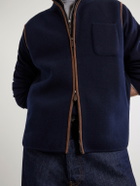 N.PEAL - Shaftsbury Organic Cashmere Gilet - Blue