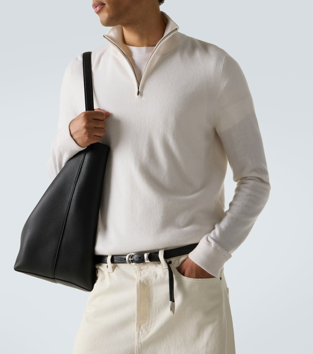 Le Kasha Dared cashmere half-zip sweater