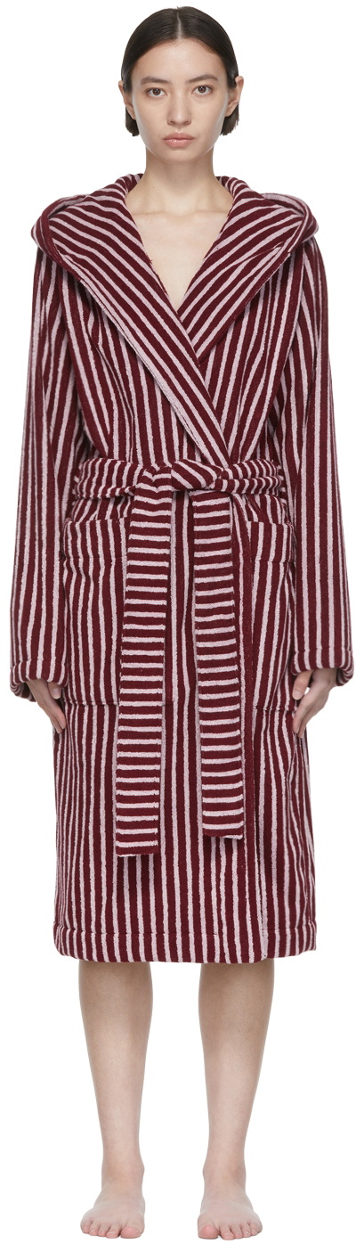 Tekla Red Organic Cotton Robe Tekla Fabrics