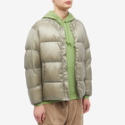 F/CE. Men's Reversible Down Cardigan in Sage Green