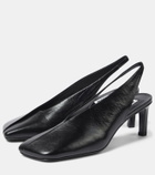 Jil Sander Leather slingback pumps