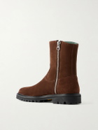 VINNY's - Moto Suede Boots - Brown