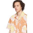 Jacquemus Orange La Chemise Jean Short Sleeve Shirt