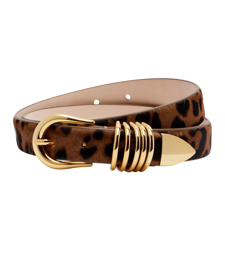Photo: Déhanche Hollyhock leopard-print calf hair belt