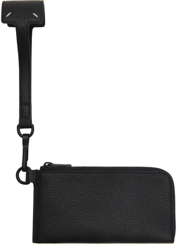 Photo: Maison Margiela Black Deerskin Keychain Zip Top Wallet