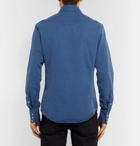 TOM FORD - Slim-Fit Cotton and Lyocell-Blend Chambray Shirt - Blue