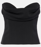 Magda Butrym Draped wool-blend corset