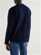 NN07 - Tim Striped Cotton-Jersey T-Shirt - Blue