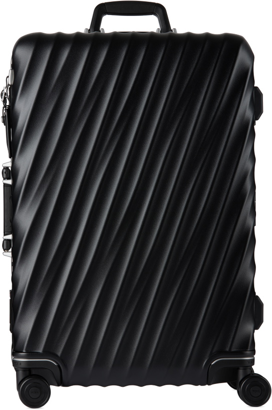 Photo: Tumi Black Short Trip Checked Suitcase