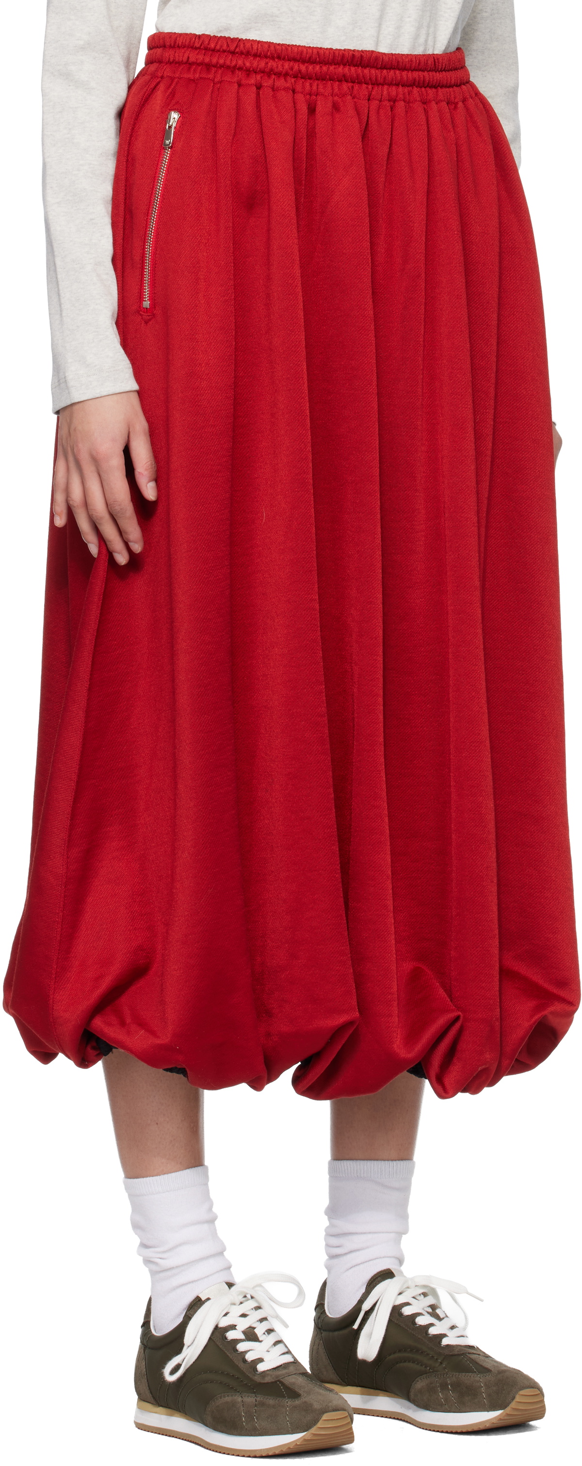 NEEDLES Red Balloon Track Midi Skirt Needles