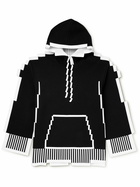 LOEWE - Pixelated Jersey Hoodie - Black