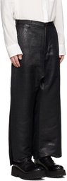 Sulvam Black Glitter Trousers