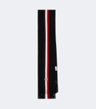 Moncler Logo virgin wool scarf