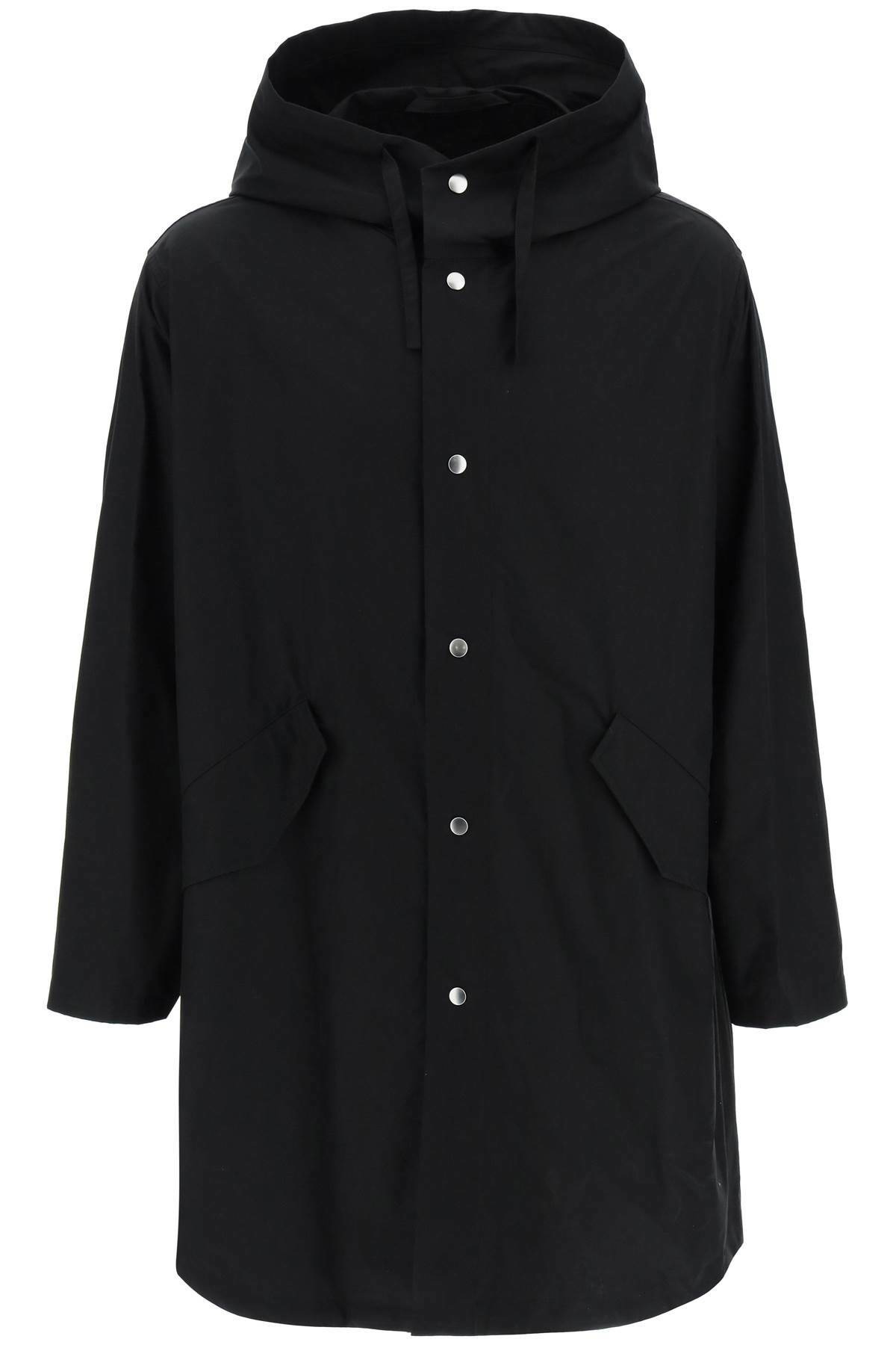ブルゾン Jil Sander Black Cotton Parka Jil Sander Oversized Bomber Jacket - Black (Shiny Cotton